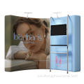 პორტატული მრუდი ფორმის pop Up Display Stand